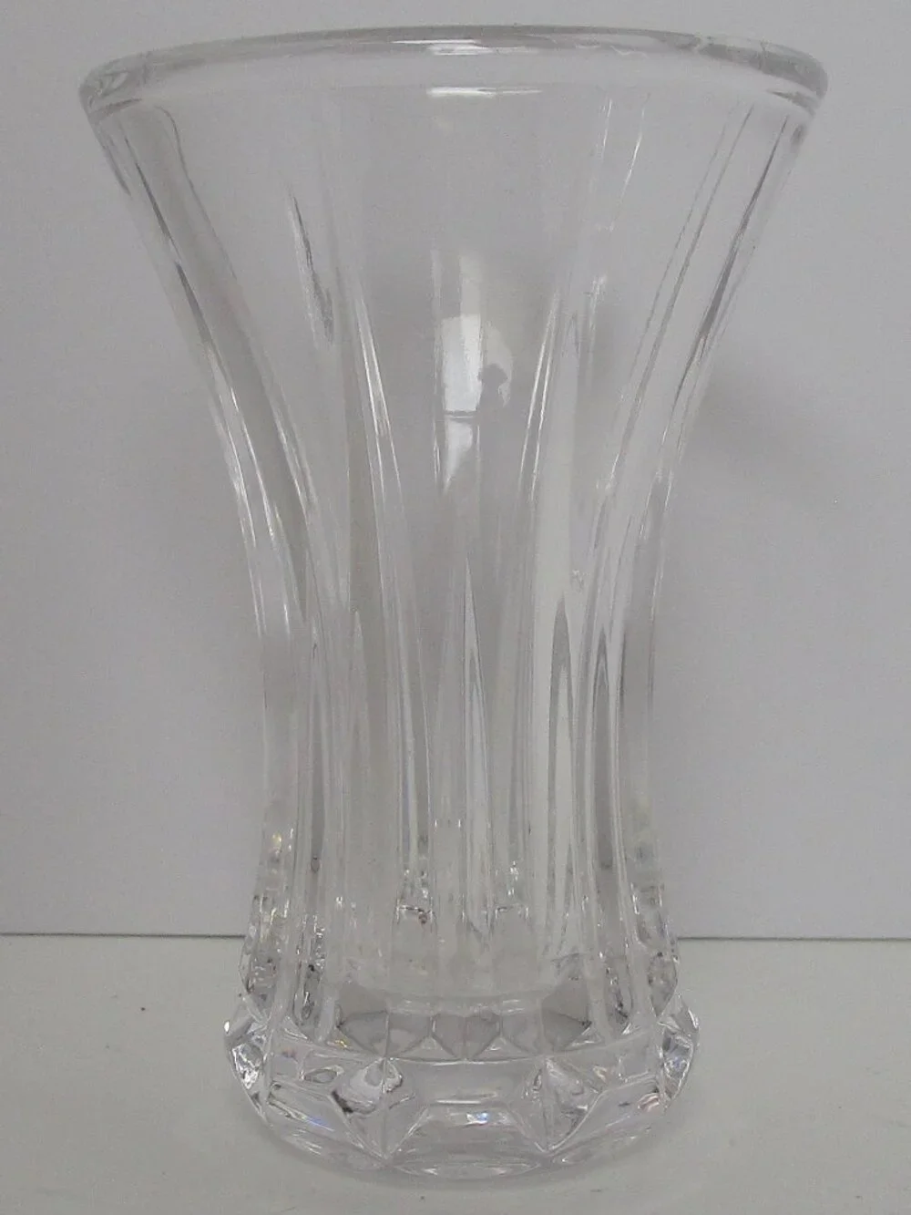 small molded glass bud vase